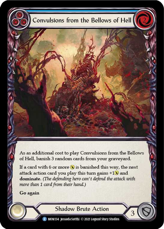 Convulsions from the Bellows of Hell (Blue) [MON134-RF] (Monarch)  1st Edition Rainbow Foil