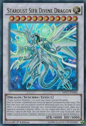 Stardust Sifr Divine Dragon [MP17-EN054] Ultra Rare