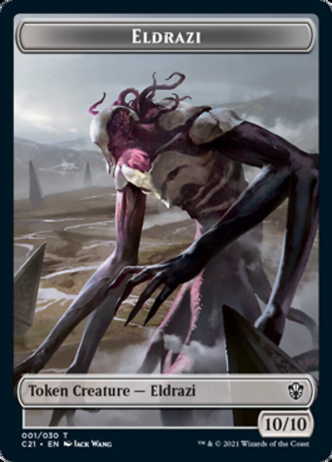 Eldrazi // Champion of Wits Double-Sided Token [Commander 2021 Tokens]