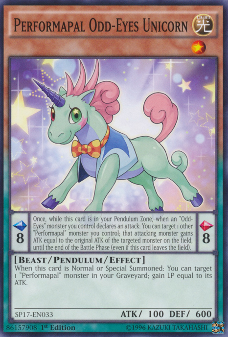 Performapal Odd-Eyes Unicorn [SP17-EN033] Common