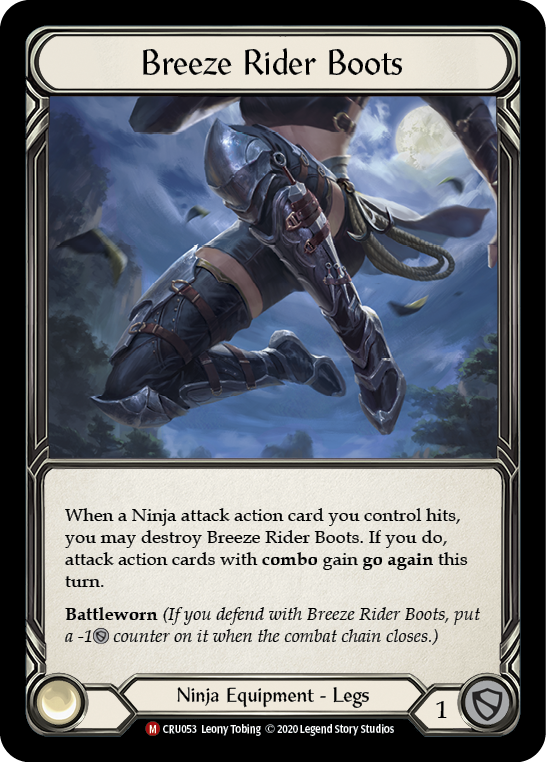 Breeze Rider Boots [CRU053] (Crucible of War)  1st Edition Normal