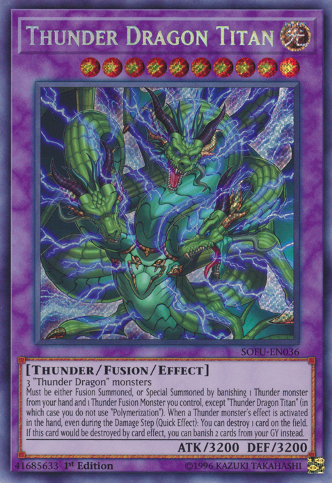 Thunder Dragon Titan [SOFU-EN036] Secret Rare