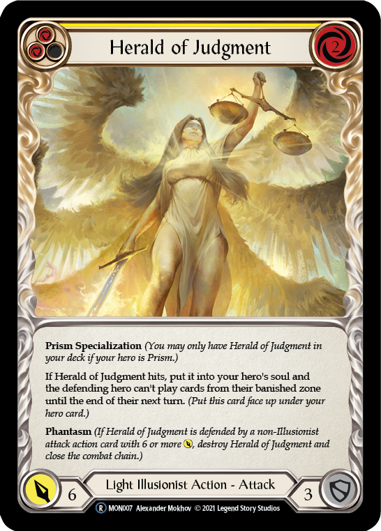 Herald of Judgment [U-MON007-RF] (Monarch Unlimited)  Unlimited Rainbow Foil