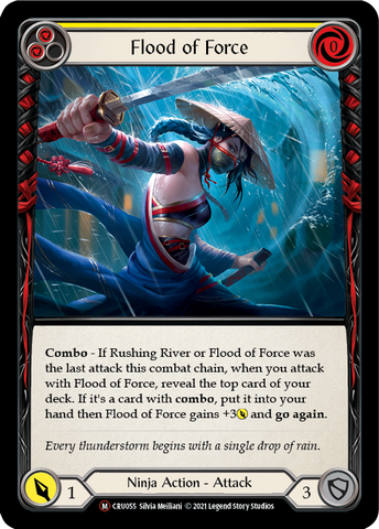 Flood of Force [U-CRU055] (Crucible of War Unlimited)  Unlimited Rainbow Foil