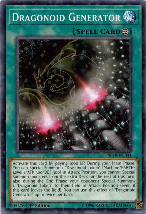 Dragonoid Generator [SP18-EN041] Starfoil Rare