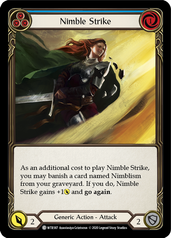 Nimble Strike (Blue) [U-WTR187] (Welcome to Rathe Unlimited)  Unlimited Rainbow Foil