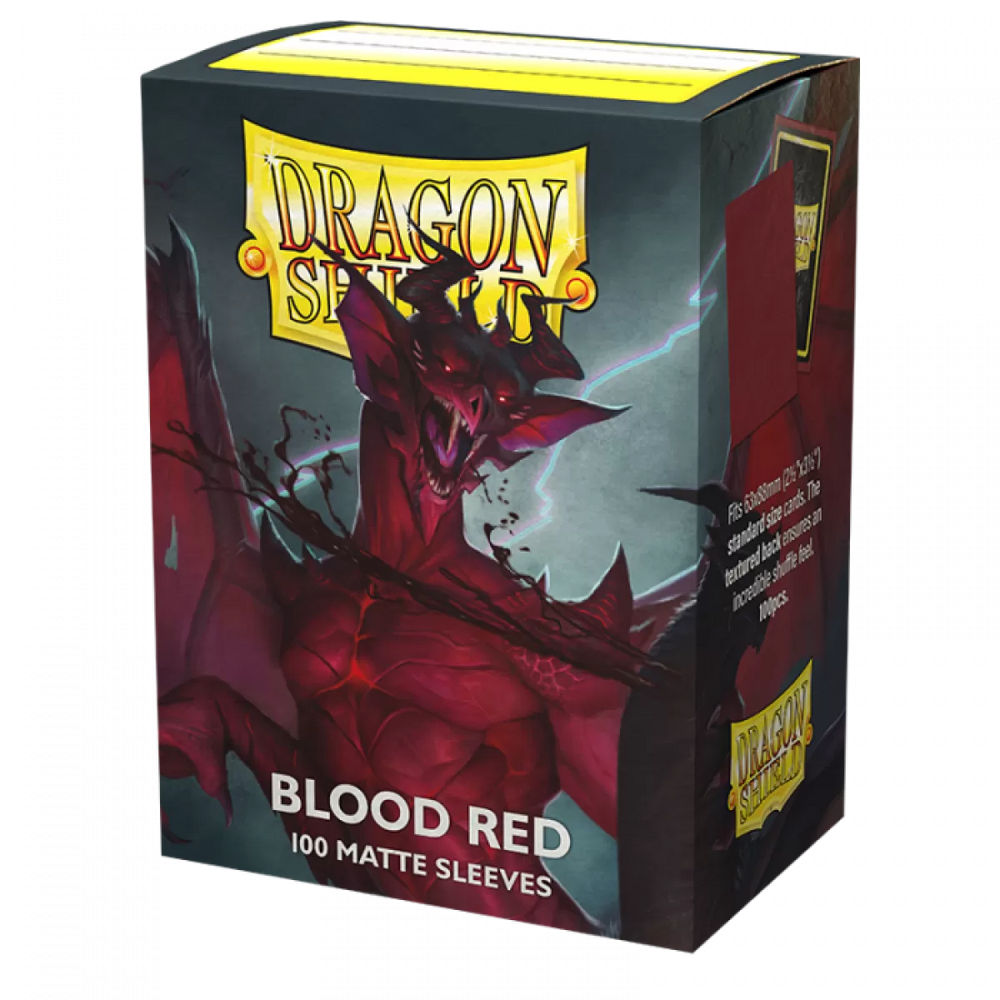 Dragon Shield Sleeves - Box 100 - Blood Red MATTE