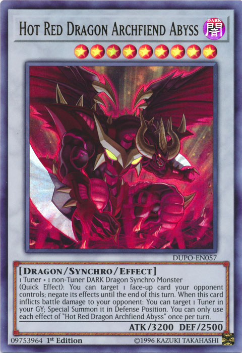 Hot Red Dragon Archfiend Abyss [DUPO-EN057] Ultra Rare