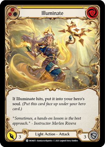 Illuminate (Yellow) [MON073-RF] (Monarch)  1st Edition Rainbow Foil