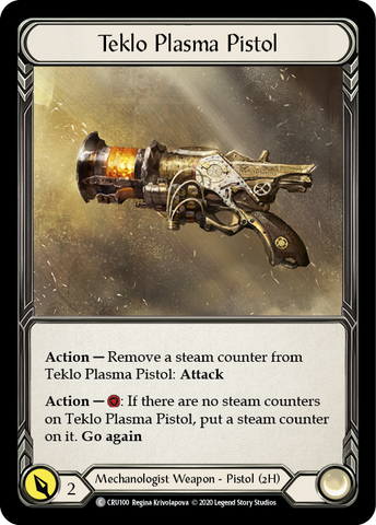 Teklo Plasma Pistol [CRU100] (Crucible of War)  1st Edition Normal