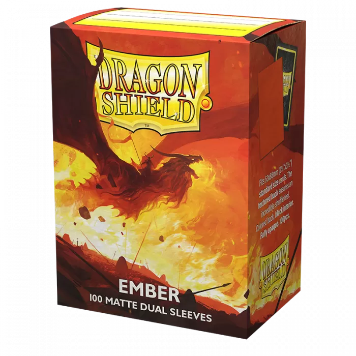Dragon Shield Sleeves - Box 100 - Standard Size Dual Matte Ember