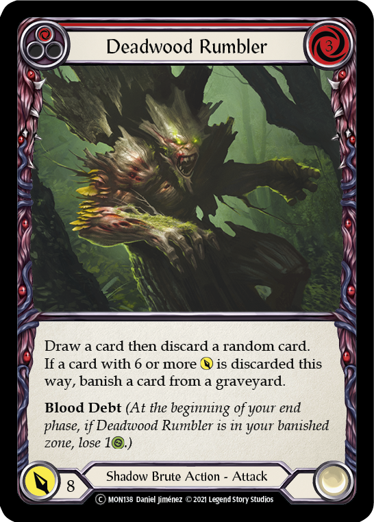 Deadwood Rumbler (Red) [U-MON138-RF] (Monarch Unlimited)  Unlimited Rainbow Foil